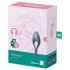 Satisfyer Bullseye - anello fallico vibrante smart - silicone grigio