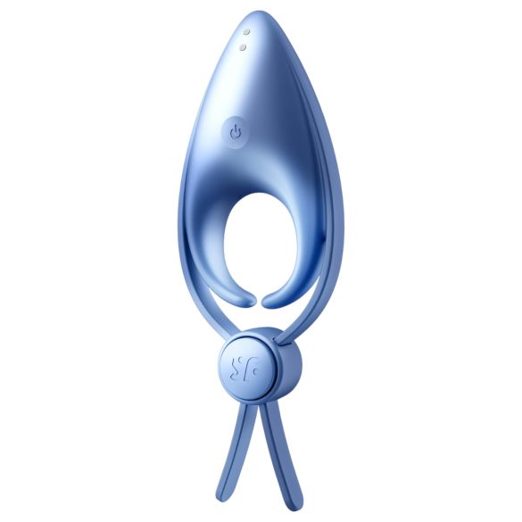 Satisfyer Sniper - anello vibrante pene ricaricabile - silicone blu
