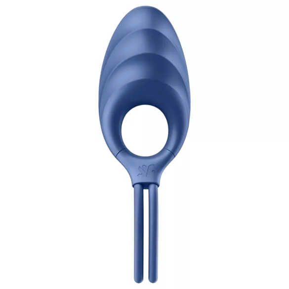 Satisfyer Swordsman - anello vibrante pene ricaricabile - silicone blu