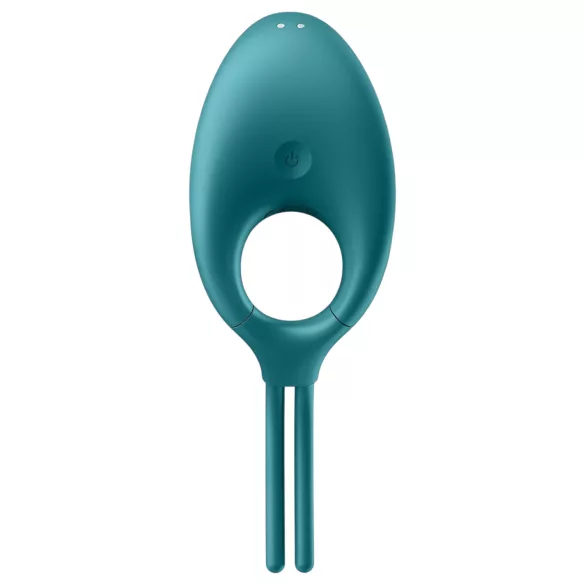Satisfyer Swordsman - anello vibrante per pene ricaricabile (verde)
