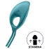 Satisfyer Swordsman - anello vibrante per pene ricaricabile (verde)