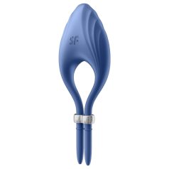   Satisfyer Duelist - anello fallico vibrante ricaricabile - silicone blu