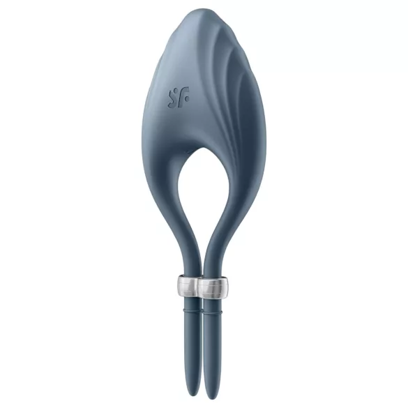 Satisfyer Duelist - anello vibrante pene ricaricabile - silicone grigio