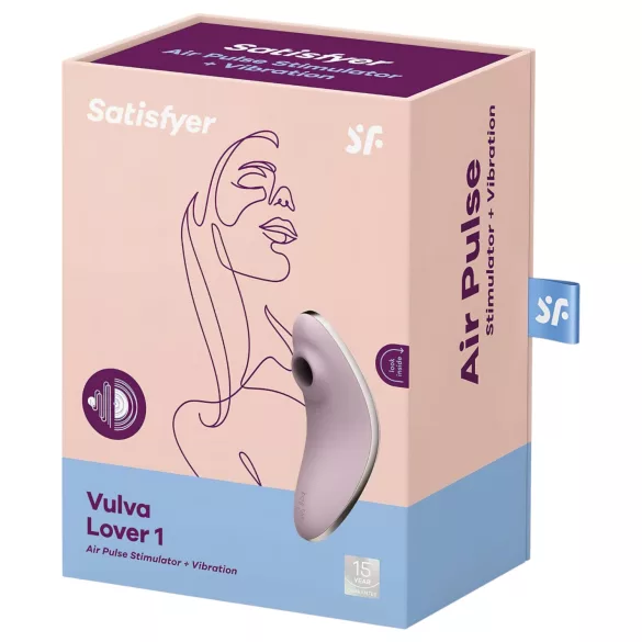 Satisfyer Vulva Lover 1 - stimolatore clitoride ad aria - viola