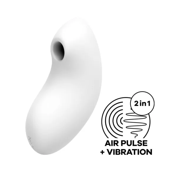 Satisfyer Vulva Lover 2 - succhia clitoride a onde d’aria - bianco