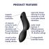 Satisfyer Curvy Trinity 2 - Vibratore 2in1 con Onde d'Aria (Nero)