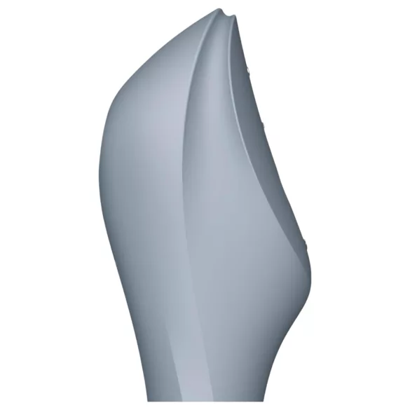 Satisfyer Curvy Trinity 3 - succhiaclitoride e vibratore 2in1 - silicone grigio