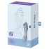 Satisfyer Curvy Trinity 3 - succhiaclitoride e vibratore 2in1 - silicone grigio
