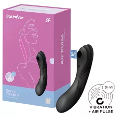   Satisfyer Curvy Trinity 4 - vibratore 2 in 1 ad onde d’aria (nero)