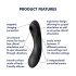 Satisfyer Curvy Trinity 4 - Vibrazione 2in1 ad onde d'aria (nero)