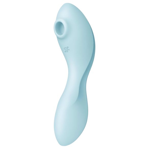 Satisfyer Curvy Trinity 5+ - vibratore clitoride e punto G 2in1 - silicone blu