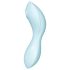 Satisfyer Curvy Trinity 5+ - vibratore clitoride e punto G 2in1 - silicone blu