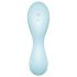 Satisfyer Curvy Trinity 5+ - vibratore clitoride e punto G 2in1 - silicone blu