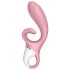 Satisfyer Hug Me - vibratore clitorideo con braccio - ricaricabile silicone rosa