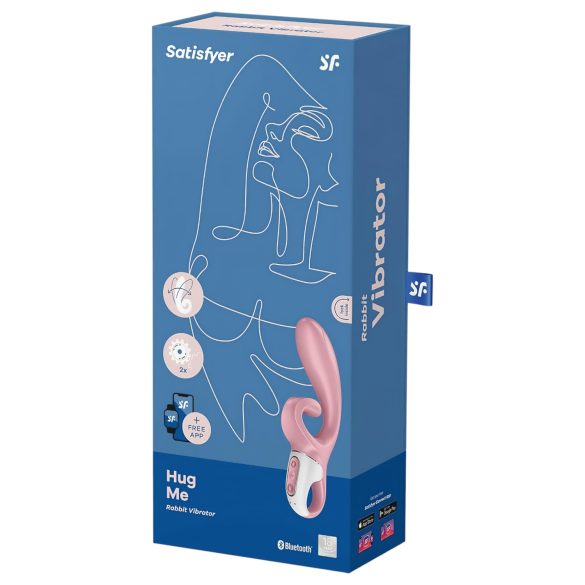 Satisfyer Hug Me - vibratore clitorideo con braccio - ricaricabile silicone rosa