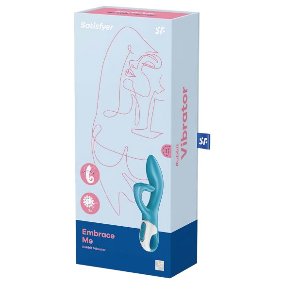 Satisfyer Embrace Me - vibratore clitoride ricaricabile - silicone turchese