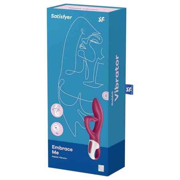 Satisfyer Embrace Me - vibratore ricaricabile con braccio clitorideo - rosso