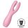 Satisfyer Threesome 3 - vibratore clitorideo ricaricabile - silicone rosa