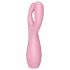 Satisfyer Threesome 3 - vibratore clitorideo ricaricabile - silicone rosa