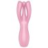 Satisfyer Threesome 3 - vibratore clitorideo ricaricabile - silicone rosa