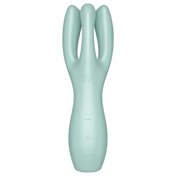Satisfyer Threesome 3 - vibratore clitorideo ricaricabile (menta)