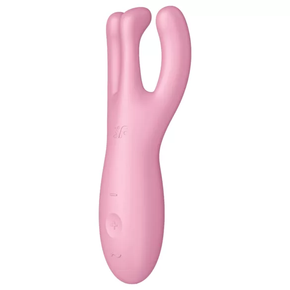 Satisfyer Threesome 4 - Vibratore clitorideo controllato tramite app (rosa)