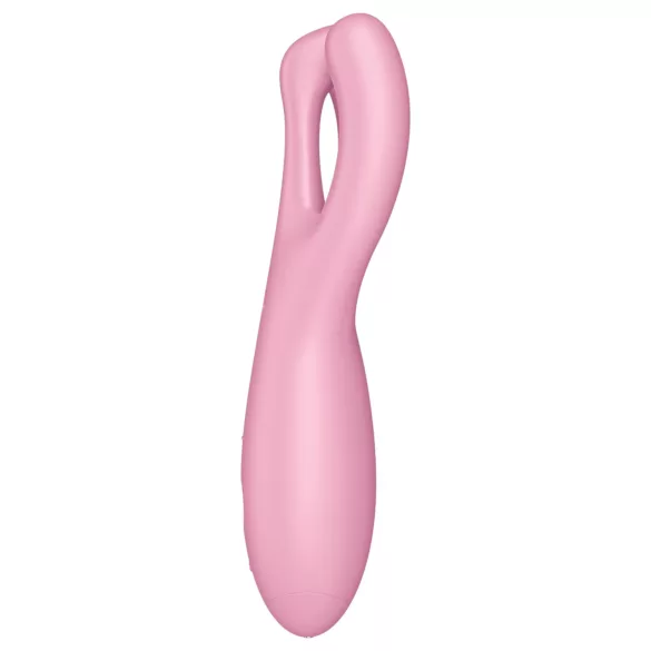 Satisfyer Threesome 4 - Vibratore clitorideo controllato tramite app (rosa)