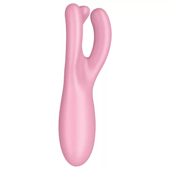Satisfyer Threesome 4 - Vibratore clitorideo controllato tramite app (rosa)