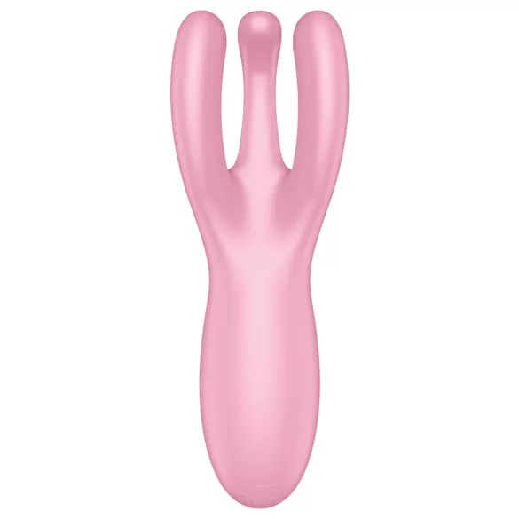 Satisfyer Threesome 4 - Vibratore clitorideo controllato tramite app (rosa)