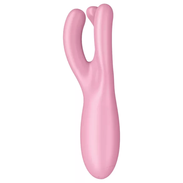 Satisfyer Threesome 4 - Vibratore clitorideo controllato tramite app (rosa)