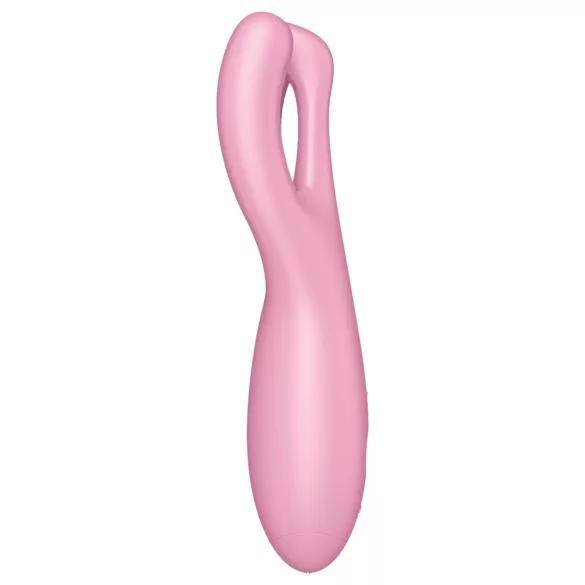 Satisfyer Threesome 4 - Vibratore clitorideo controllato tramite app (rosa)