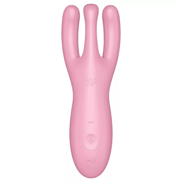 Satisfyer Threesome 4 - Vibratore clitorideo controllato tramite app (rosa)