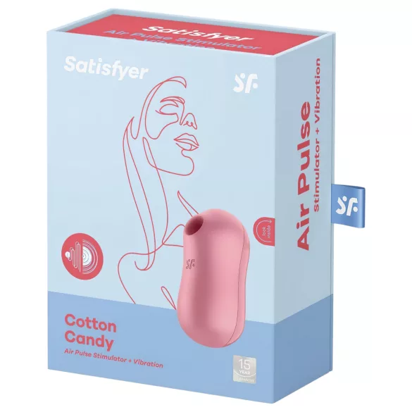 Satisfyer Cotton Candy - vibratore clitorideo a onde d’aria - corallo