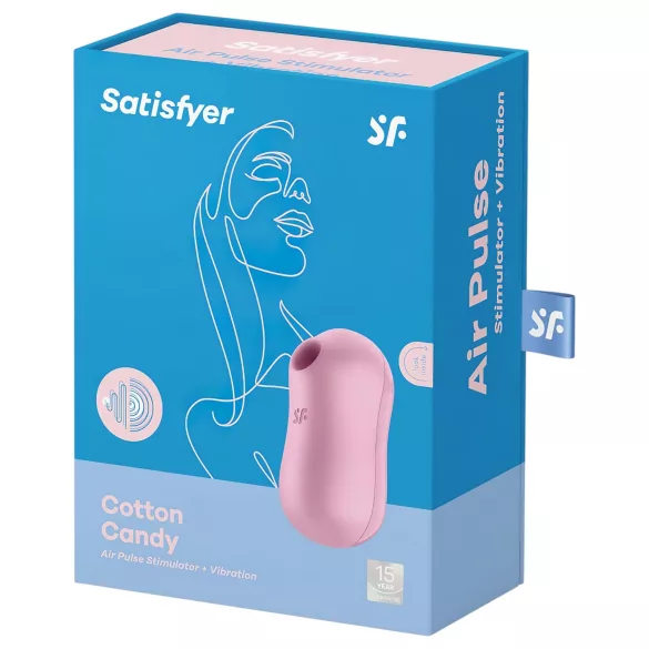 Satisfyer Cotton Candy - vibratore clitorideo onde d’aria ricaricabile - viola