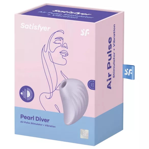 Satisfyer Pearl Diver - vibratore clitorideo a onde d’aria - viola