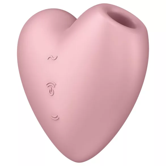 Satisfyer Cutie Heart - stimolatore clitorideo a onde d’aria ricaricabile - rosa
