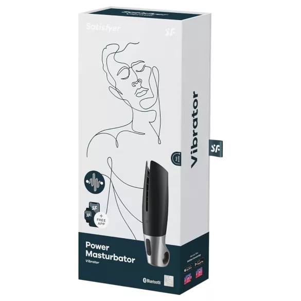 Satisfyer Power - masturbatore automatico ricaricabile - nero