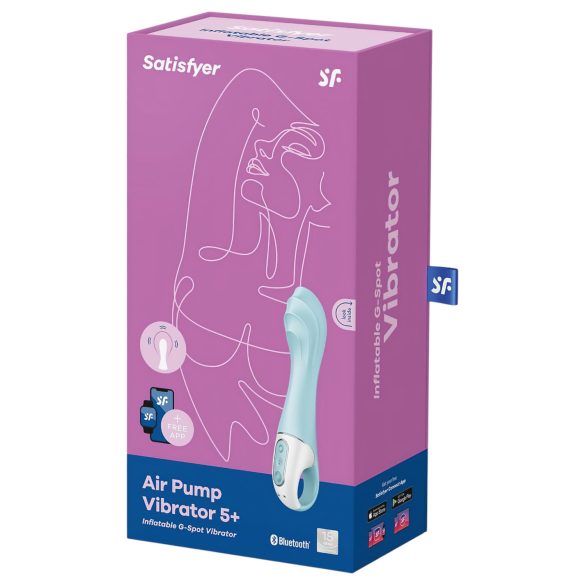 Satisfyer - Vibratore a pompa intelligente - pompa regolabile - silicone blu