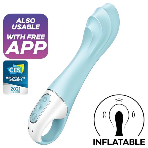 Satisfyer - Vibratore a pompa intelligente - pompa regolabile - silicone blu