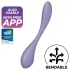 Satisfyer G-spot Flex 5 - vibratore per il punto G controllato tramite app (viola)