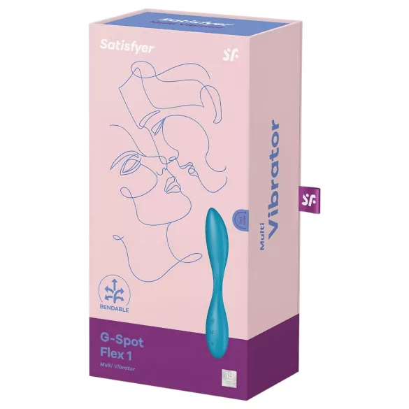 Satisfyer G-spot Flex 1 - vibratore punto G ricaricabile impermeabile verde