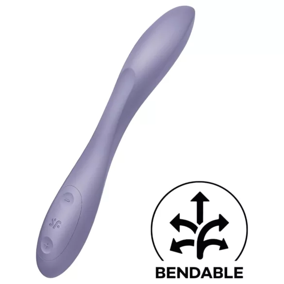 Satisfyer G-spot Flex 2 - vibratore punto G ricaricabile impermeabile viola