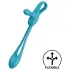 Satisfyer Plug & Play - vibratore anale e anello fallo ricaricabile - blu