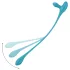 Satisfyer Plug & Play - vibratore anale e anello fallo ricaricabile - blu
