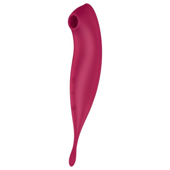 Satisfyer Twirling Pro - vibratore clitoride 2in1 intelligente - rosso