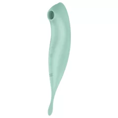   Satisfyer Twirling Pro - vibratore clitoride 2in1 smart - silicone menta