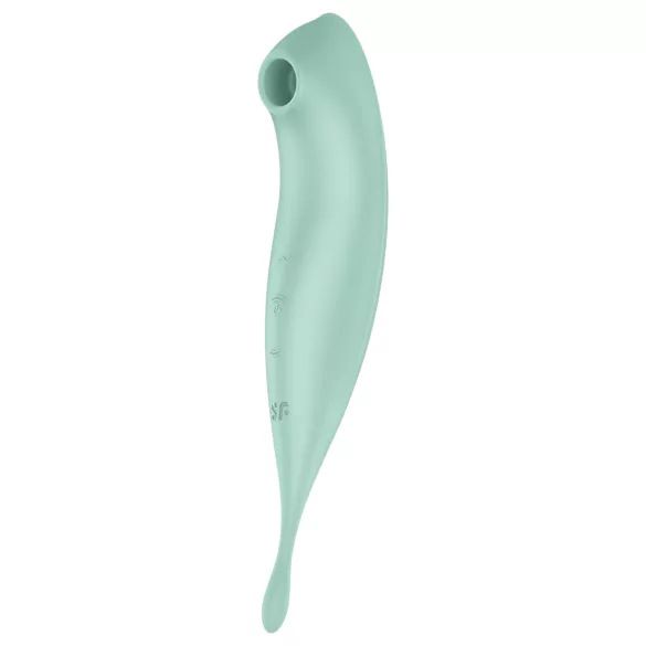Satisfyer Twirling Pro - vibratore clitoride 2in1 smart - silicone menta