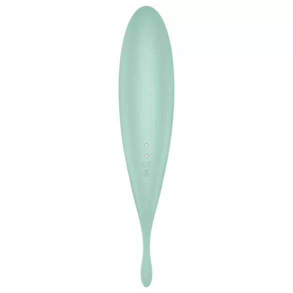 Satisfyer Twirling Pro - vibratore clitoride 2in1 smart - silicone menta