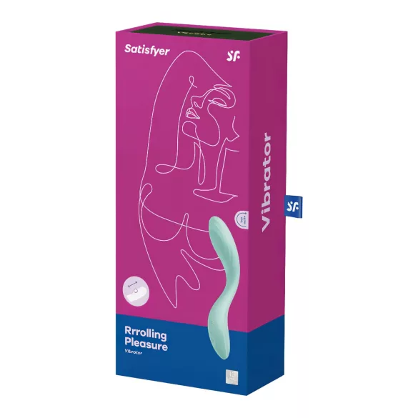 Satisfyer Rrrolling - vibratore punto G con sfere rotanti - silicone menta