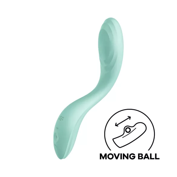 Satisfyer Rrrolling - vibratore punto G con sfere rotanti - silicone menta